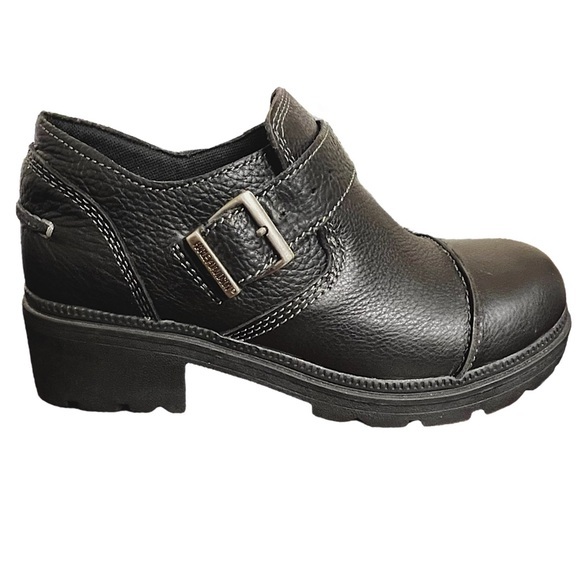 Harley-Davidson Shoes - Harley-Davidson vintage Tatum Leather Chunky Moto Shoes Loafers - NWOT Y2K